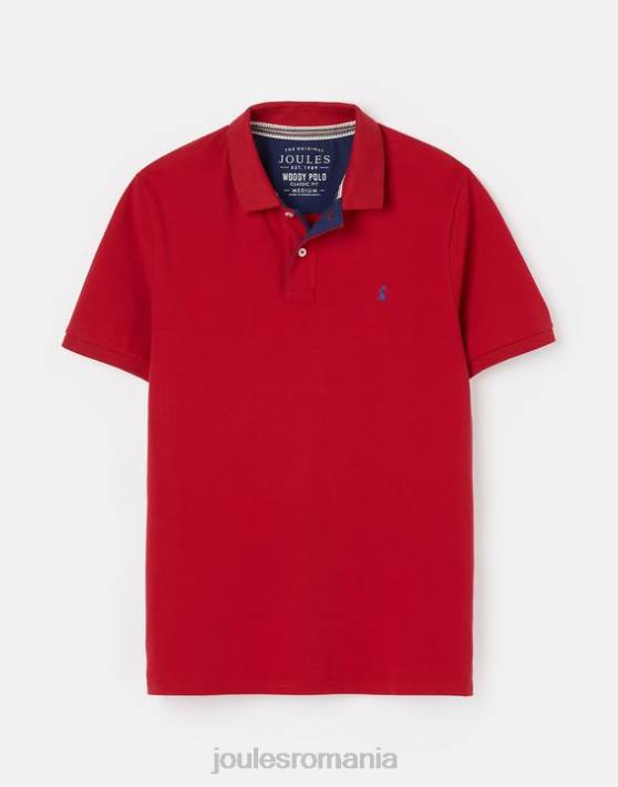 Joules bărbați tricou polo lemnos 48DH193 îmbrăcăminte rosu chilli | Joules Romania