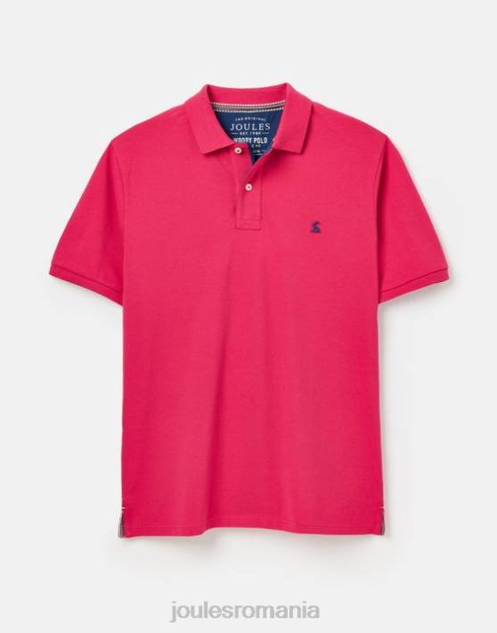 Joules bărbați tricou polo lemnos 48DH196 îmbrăcăminte zmeura adanca | Joules Romania