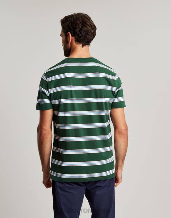 Joules bărbați tricou cu dungi boathouse 48DH209 îmbrăcăminte dungă multiplă verde | Joules cizme