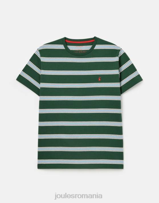 Joules bărbați tricou cu dungi boathouse 48DH209 îmbrăcăminte dungă multiplă verde | Joules cizme