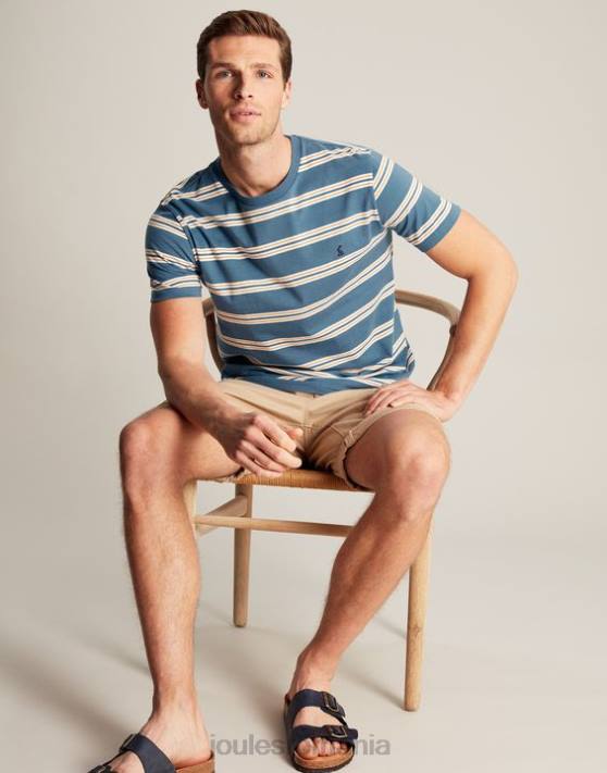 Joules bărbați tricou cu dungi boathouse 48DH210 îmbrăcăminte dungă albastră aurie | Joules bags