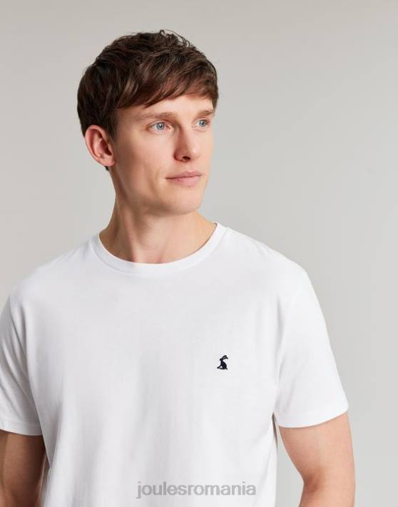 Joules bărbați tricou din jerseu Denton 48DH166 îmbrăcăminte alb | Joules Romania