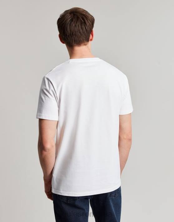 Joules bărbați tricou din jerseu Denton 48DH166 îmbrăcăminte alb | Joules Romania