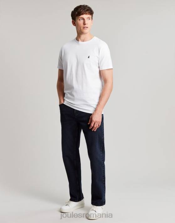 Joules bărbați tricou din jerseu Denton 48DH166 îmbrăcăminte alb | Joules Romania