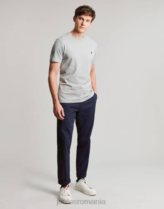 Joules bărbați tricou din jerseu Denton 48DH190 îmbrăcăminte marnă cenușie | Joules Romania