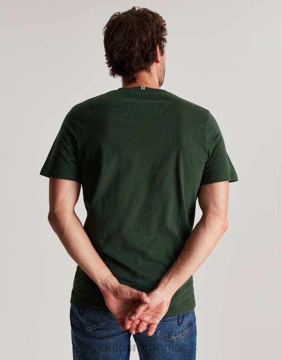 Joules bărbați tricou din tricou denton 48DH198 îmbrăcăminte verde de curse | Joules bags