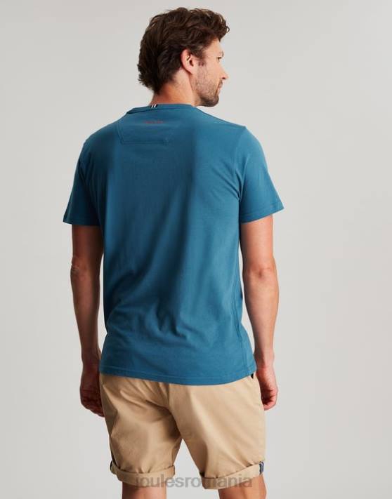 Joules bărbați tricou din tricou denton 48DH214 îmbrăcăminte turcoaz | Joules Romania