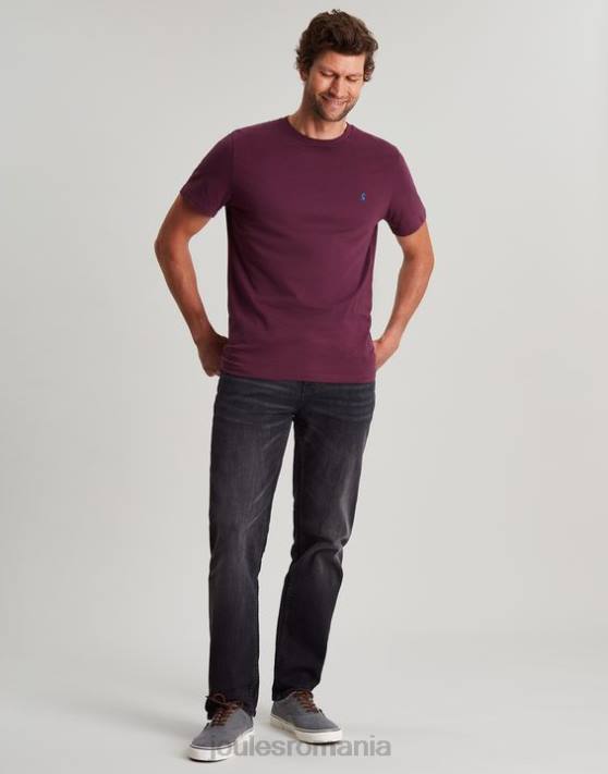 Joules bărbați tricou din tricou denton 48DH251 îmbrăcăminte Burgundia | Joules cizme