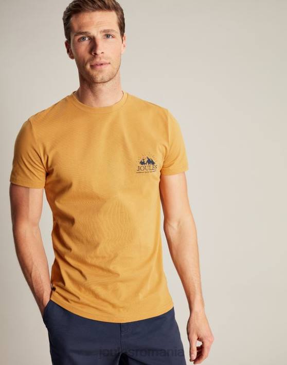 Joules bărbați tricou flynn 48DH177 îmbrăcăminte marnă galbenă | Joules bags