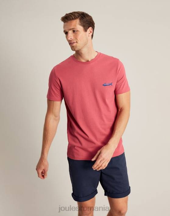 Joules bărbați tricou flynn 48DH180 îmbrăcăminte trandafir | Joules bags