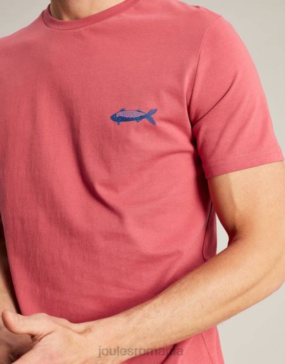 Joules bărbați tricou flynn 48DH180 îmbrăcăminte trandafir | Joules bags