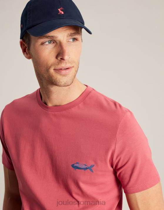 Joules bărbați tricou flynn 48DH180 îmbrăcăminte trandafir | Joules bags