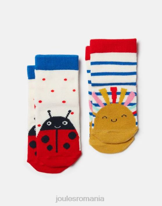 Joules bebelusii șosete pentru picioare îngrijite pachet de 2 48DH400 accesorii buburuza soarelui | Joules Romania