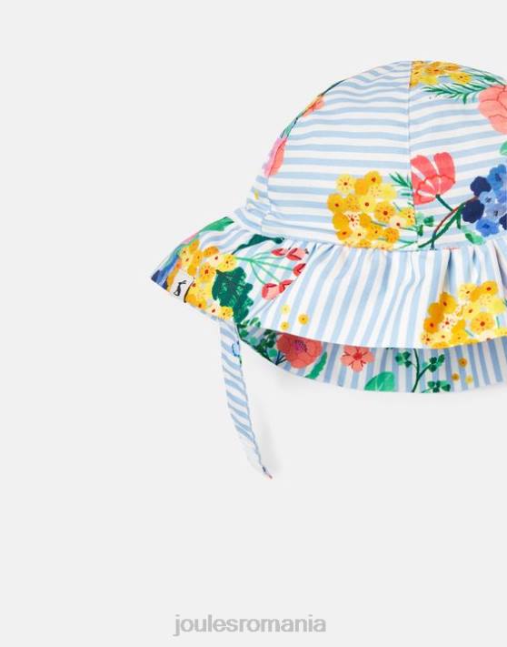 Joules bebelusii pălărie de soare cu imprimeu brit 48DH409 accesorii dungă albastră florală | Joules Romania