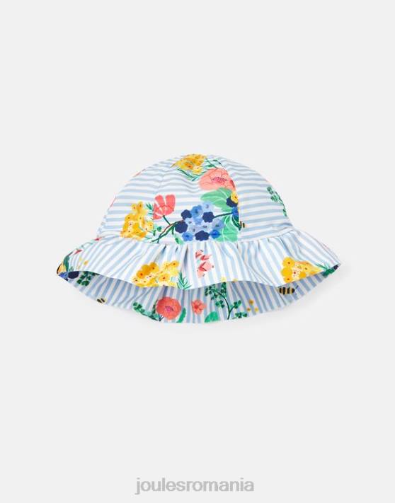 Joules bebelusii pălărie de soare cu imprimeu brit 48DH409 accesorii dungă albastră florală | Joules Romania