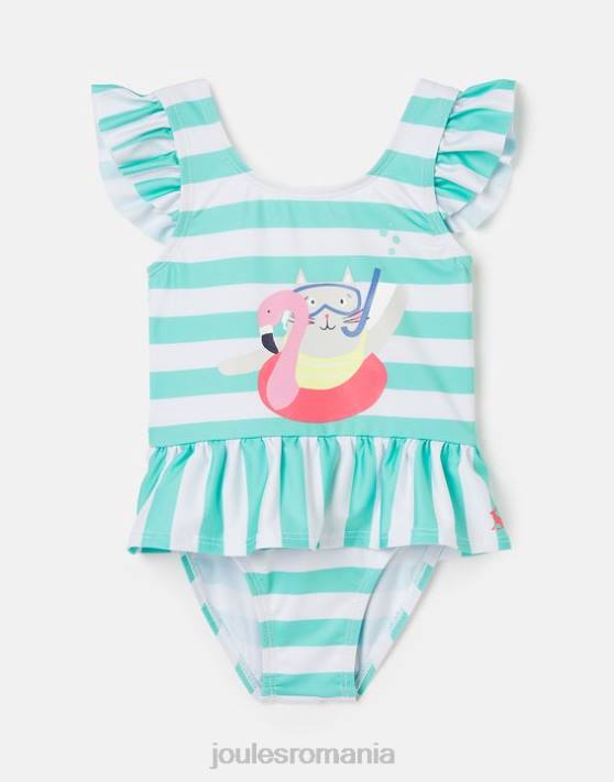 Joules bebelusii costum de baie cu volant 0-3 ani 48DH420 îmbrăcăminte pisica cu dungi acvatice | Joules bags