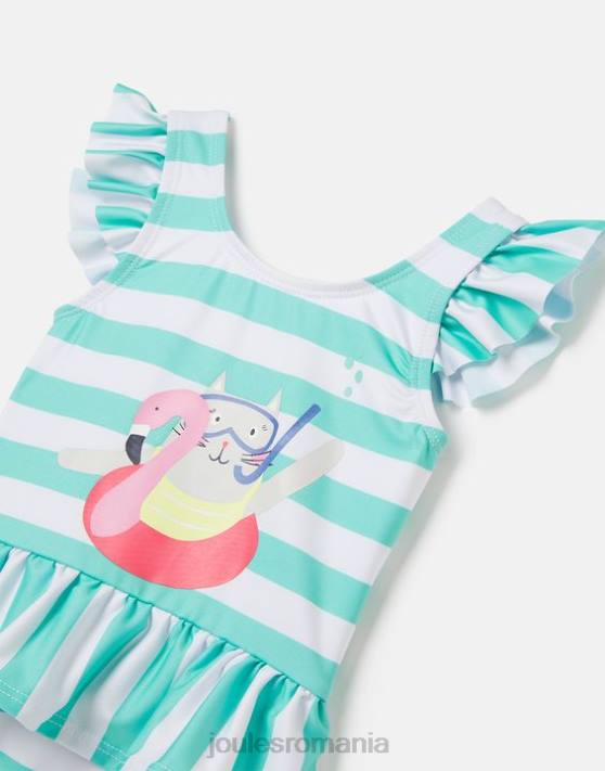 Joules bebelusii costum de baie cu volant 0-3 ani 48DH420 îmbrăcăminte pisica cu dungi acvatice | Joules bags