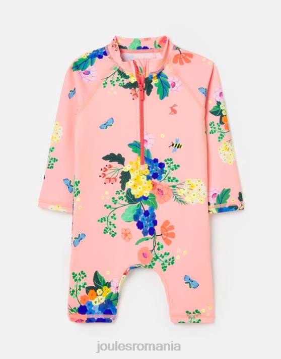 Joules bebelusii costum pentru erupții solare 0-3 ani 48DH417 îmbrăcăminte coral floral | Joules bags