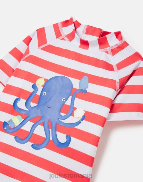 Joules bebelusii set scafandru artwork set veste cutanate 0-3 ani 48DH434 îmbrăcăminte dungă portocalie de caracatiță | Joules cizme