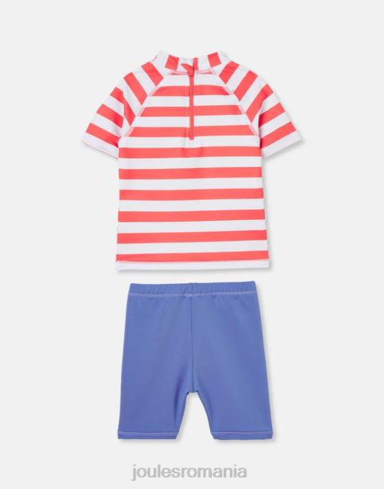 Joules bebelusii set scafandru artwork set veste cutanate 0-3 ani 48DH434 îmbrăcăminte dungă portocalie de caracatiță | Joules cizme