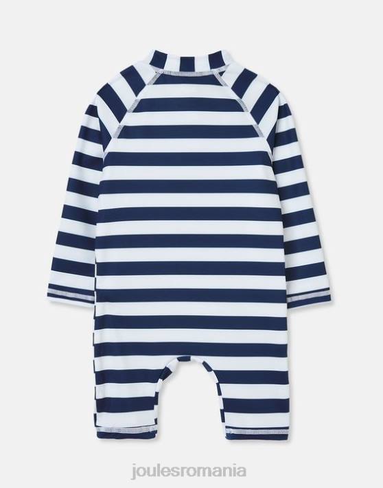 Joules bebelusii sun artwork rash costum 0-3 ani 48DH431 îmbrăcăminte crabi cu dungi bleumarin | Joules cizme