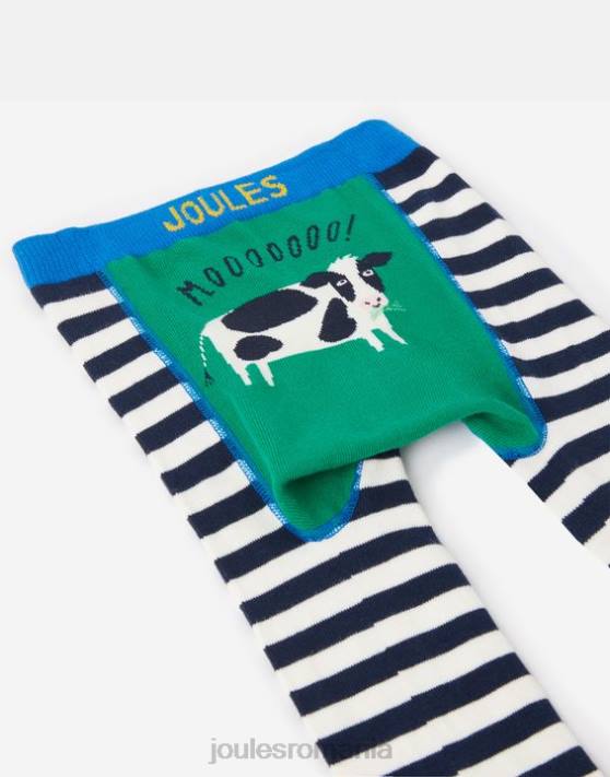 Joules bebelusii Pachet de 2 jambiere pline de viață 48DH423 îmbrăcăminte pui de vacă | Joules bags