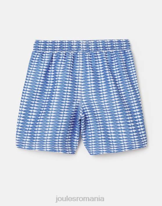 Joules bebelusii pantaloni scurți de baie cu imprimeu ocean 2-12 ani 48DH356 îmbrăcăminte pește albastru | Joules cizme
