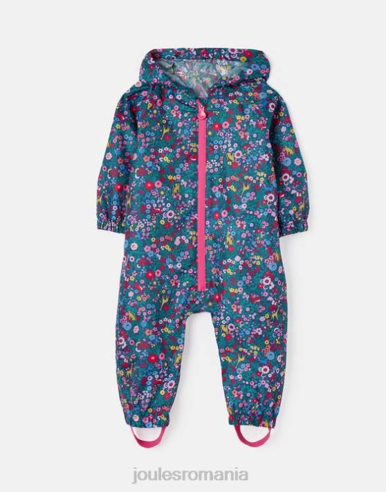 Joules băieți costum baltă reciclat impermeabil 1-3 ani 48DH412 îmbrăcăminte albastru curcubeu | Joules Romania