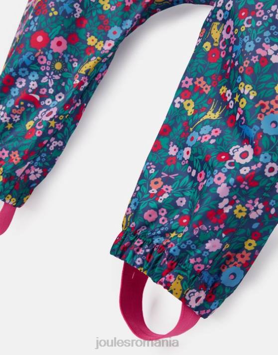 Joules băieți costum baltă reciclat impermeabil 1-3 ani 48DH412 îmbrăcăminte albastru curcubeu | Joules Romania