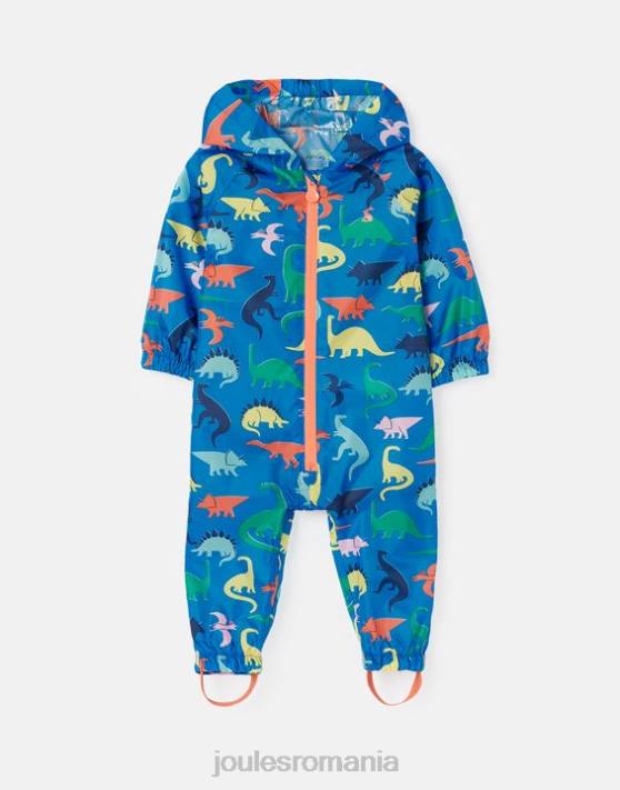 Joules băieți costum baltă reciclat impermeabil 1-3 ani 48DH439 îmbrăcăminte dino blue | Joules Romania