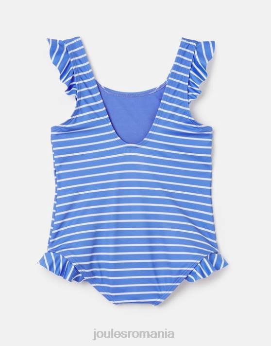 Joules bebelusii Costum de baie cu paiete splash 2-12 ani 48DH299 îmbrăcăminte flamingo cu dungi albastre | Joules cizme