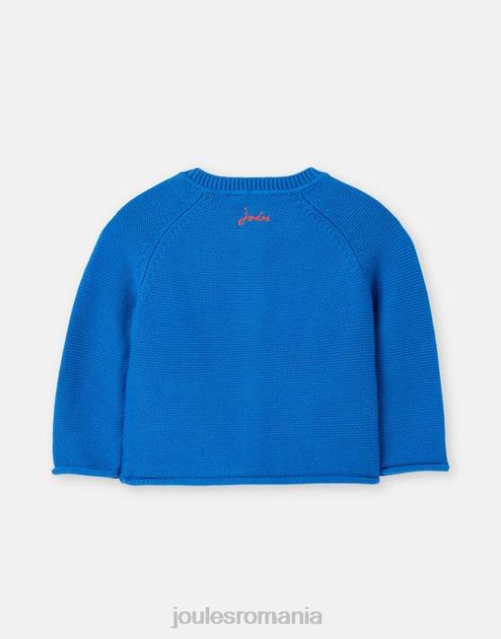 Joules bebelusii bertie artwork cardigan 0-3 ani 48DH436 îmbrăcăminte safari albastru | Joules Romania