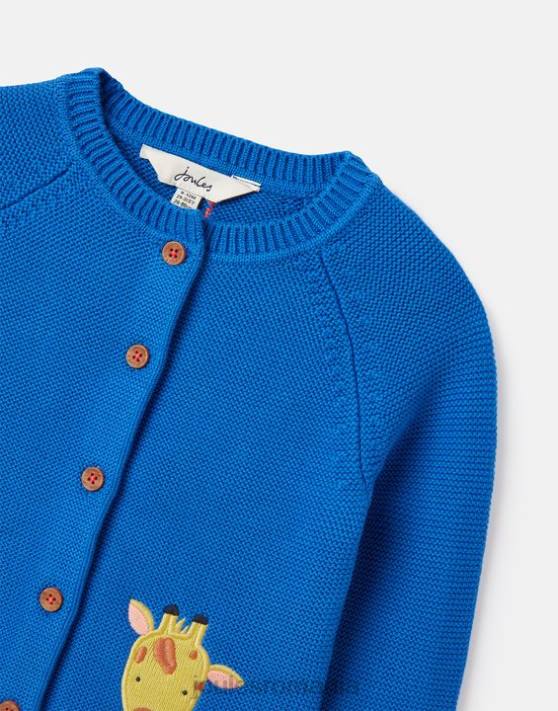 Joules bebelusii bertie artwork cardigan 0-3 ani 48DH436 îmbrăcăminte safari albastru | Joules Romania