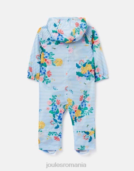 Joules bebelusii costum impermeabil baltă 3 luni-3 ani 48DH414 îmbrăcăminte dungă albastră florală | Joules bags