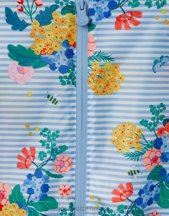 Joules bebelusii costum impermeabil baltă 3 luni-3 ani 48DH414 îmbrăcăminte dungă albastră florală | Joules bags