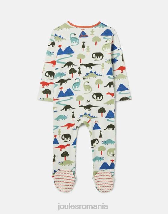 Joules bebelusii costume fermoare din bumbac crescut organic 0-9 luni 48DH429 îmbrăcăminte dino | Joules bags