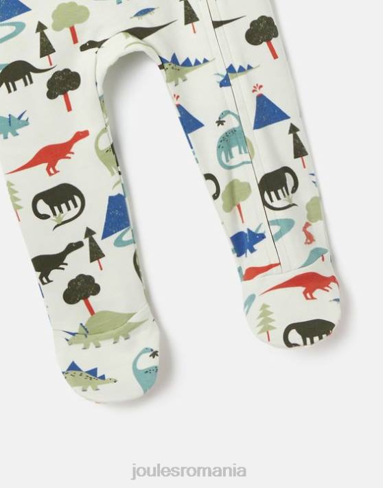 Joules bebelusii costume fermoare din bumbac crescut organic 0-9 luni 48DH429 îmbrăcăminte dino | Joules bags