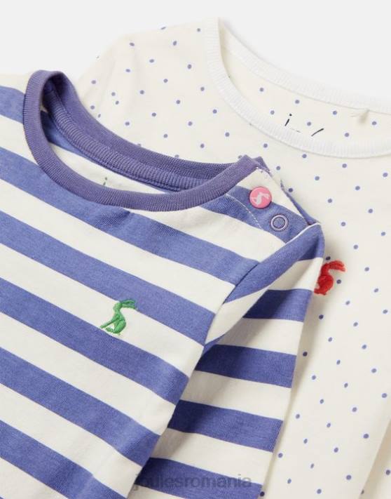 Joules bebelusii pachet masline de doua body 0-9 luni 48DH416 îmbrăcăminte dungă spot | Joules cizme