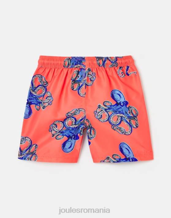 Joules bebelusii pantaloni scurți de baie cu imprimeu ocean 2-12 ani 48DH369 îmbrăcăminte caracatiță portocalie | Joules bags