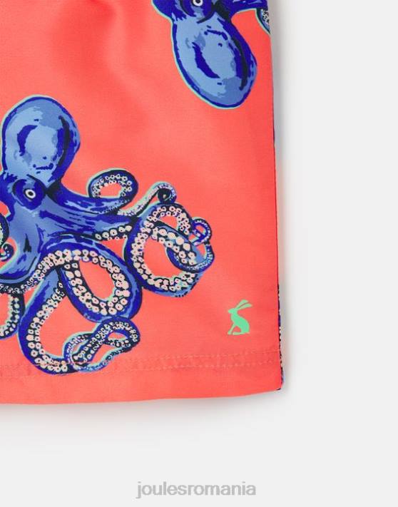 Joules bebelusii pantaloni scurți de baie cu imprimeu ocean 2-12 ani 48DH369 îmbrăcăminte caracatiță portocalie | Joules bags