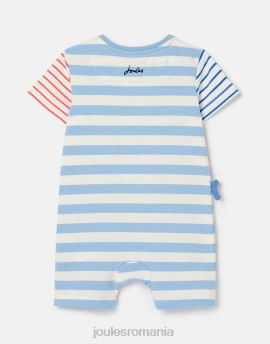 Joules bebelusii patch artwork salopeta 0-24 luni 48DH425 îmbrăcăminte balene albastre | Joules cizme