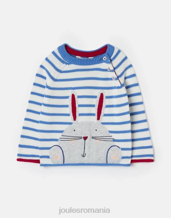 Joules bebelusii pulover intarsia winnie 0-3 ani 48DH411 îmbrăcăminte dungă de iepuraș | Joules bags