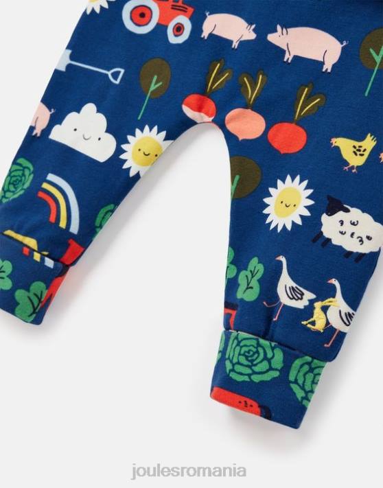 Joules bebelusii set de lucrări de artă byron 0-3 ani 48DH438 îmbrăcăminte tractor albastru | Joules bags