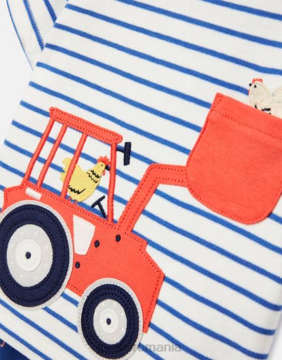 Joules bebelusii set de lucrări de artă byron 0-3 ani 48DH438 îmbrăcăminte tractor albastru | Joules bags