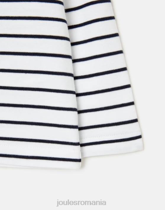 Joules bebelusii tricou cu mânecă lungă harbour stripe 0 - 3 ani 48DH415 îmbrăcăminte dungă bleumarin | Joules Romania