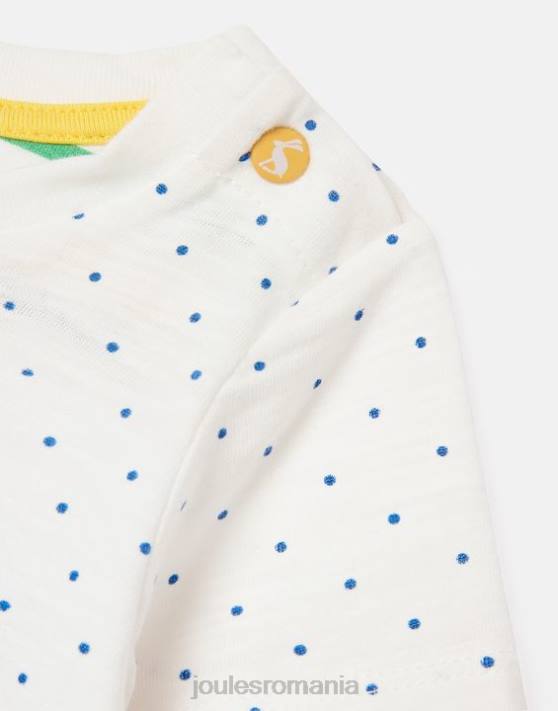 Joules bebelusii tricou tate artwork 0-3 ani 48DH422 îmbrăcăminte albină petă albă | Joules cizme