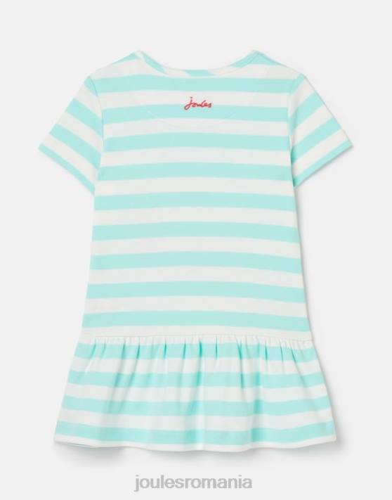 Joules fetelor dazzle artwork peplum rochie 0-3 ani 48DH394 îmbrăcăminte dungă acvatică | Joules Romania