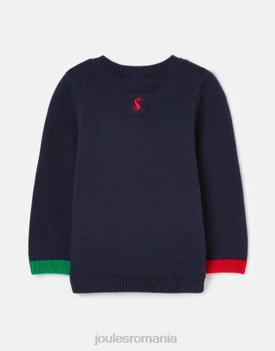 Joules fetelor pulover tricotat cracking intarsia 0-24 luni 48DH413 îmbrăcăminte reni marinei | Joules cizme