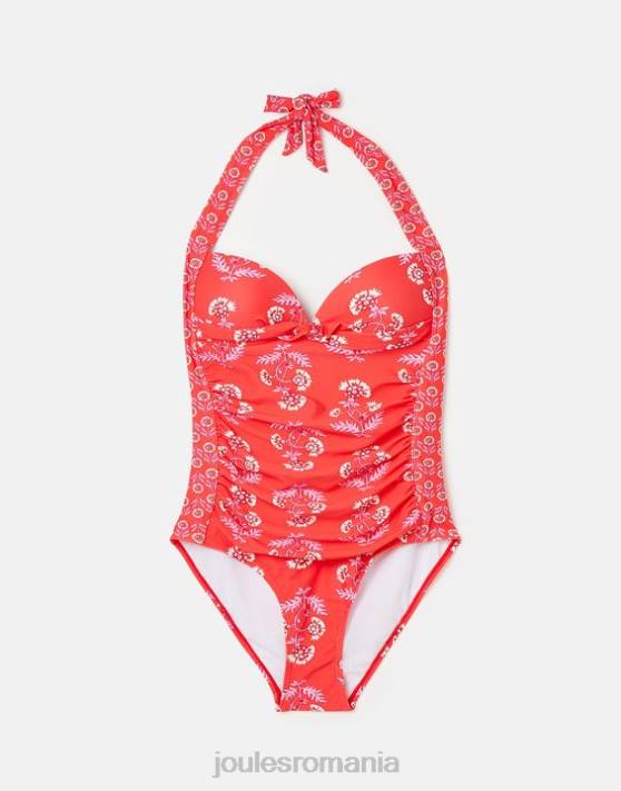 Joules femeilor costum de baie iasomie 48DH37 îmbrăcăminte roz floral | Joules Romania