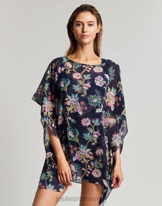 Joules femeilor rosanna acoperi 48DH133 îmbrăcăminte floral bleumarin | Joules Romania